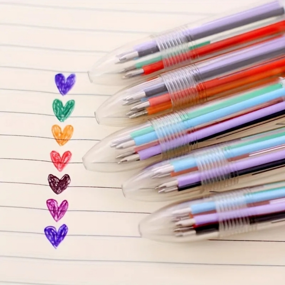 3pc Pens With 6 Cool Colors Each. See Pics.